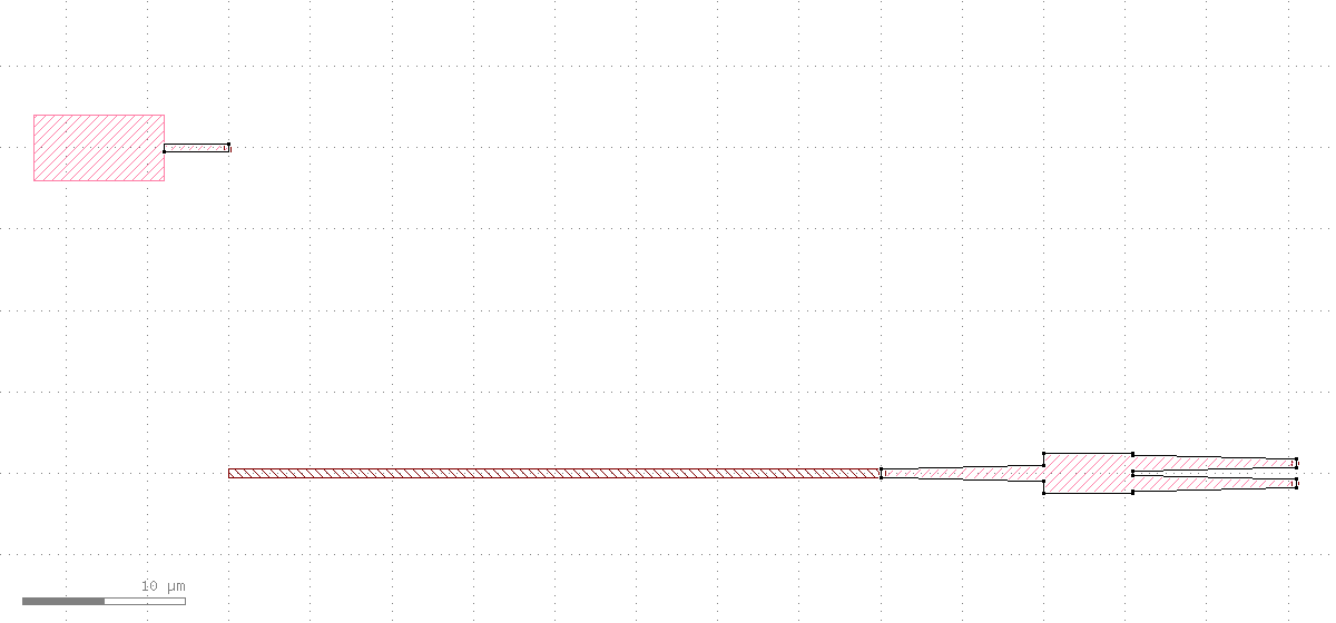 The left device has clearly moved up, the original horizontal route still sits below, one end floating, not connected to the device